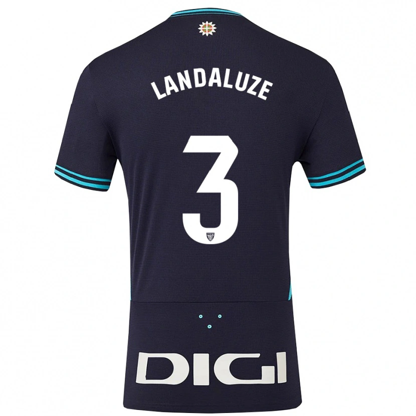 Danxen Damen Naia Landaluze Marquínez #3 Marine Himmelblau Auswärtstrikot Trikot 2025/26 T-Shirt Österreich
