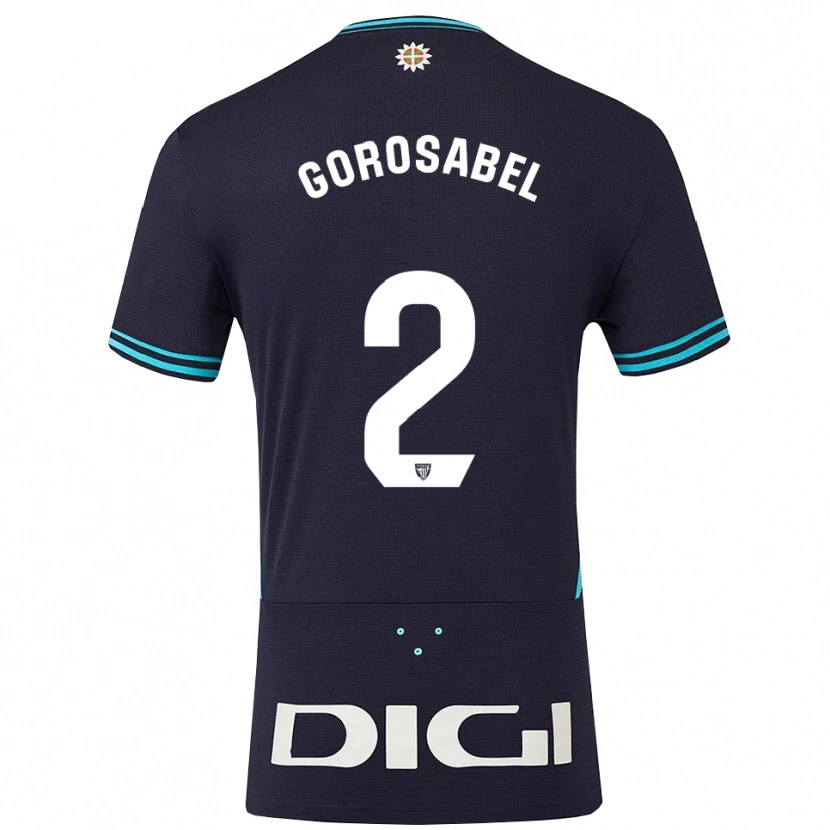 Danxen Damen Andoni Gorosabel #2 Marine Himmelblau Auswärtstrikot Trikot 2025/26 T-Shirt Österreich