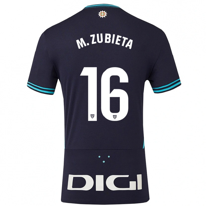 Danxen Damen Maite Zubieta Aranbarri #16 Marine Himmelblau Auswärtstrikot Trikot 2025/26 T-Shirt Österreich