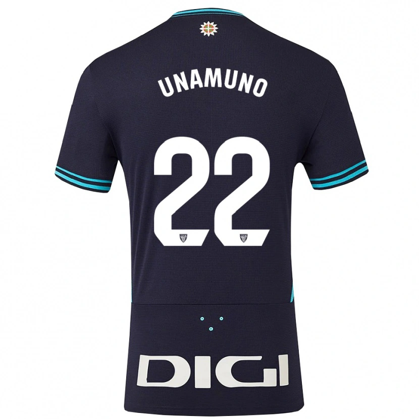 Danxen Damen Oier Unamuno #22 Marine Himmelblau Auswärtstrikot Trikot 2025/26 T-Shirt Österreich