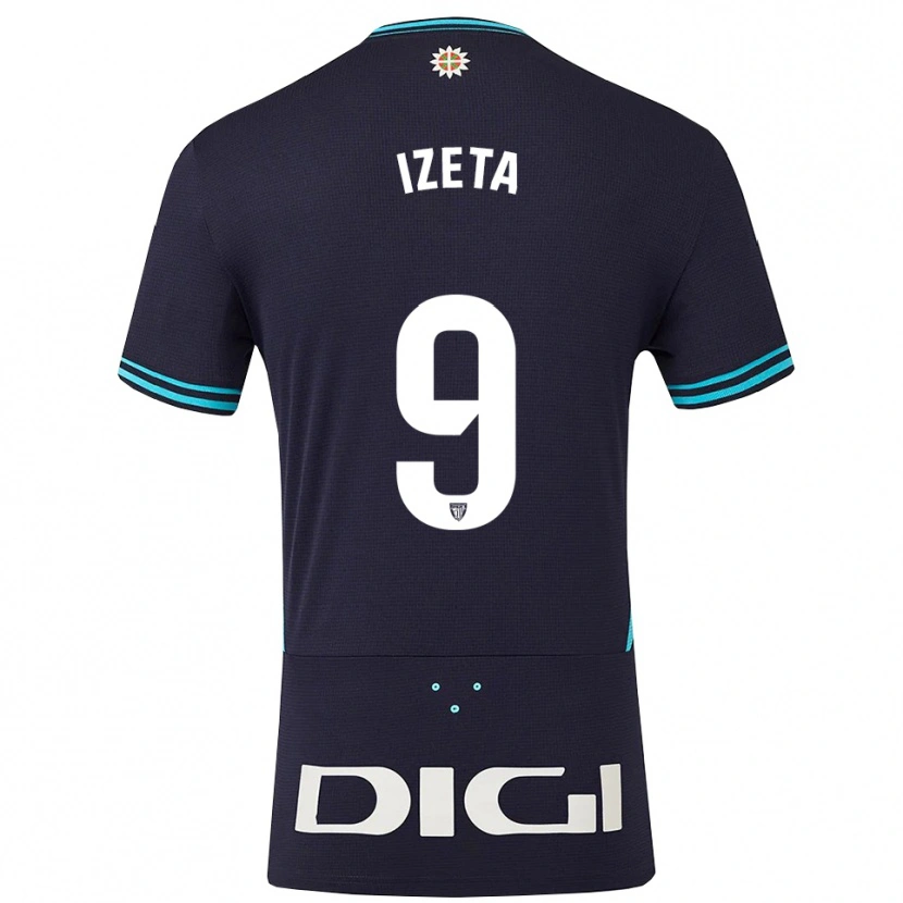 Danxen Damen Urko Izeta #9 Marine Himmelblau Auswärtstrikot Trikot 2025/26 T-Shirt Österreich