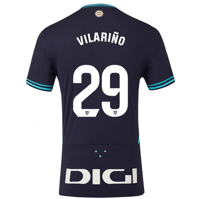 Danxen Damen Maitane Vilariño Mendinueta #29 Marine Himmelblau Auswärtstrikot Trikot 2025/26 T-Shirt Österreich