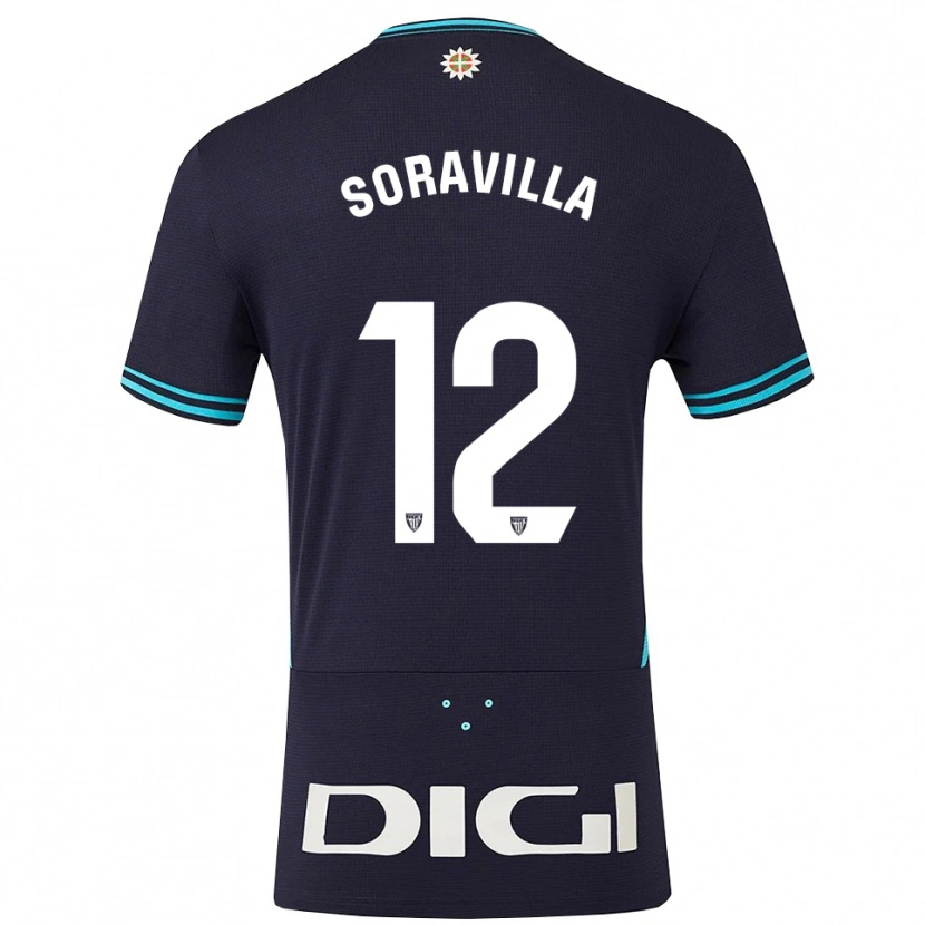 Danxen Damen Ander Soravilla #12 Marine Himmelblau Auswärtstrikot Trikot 2025/26 T-Shirt Österreich