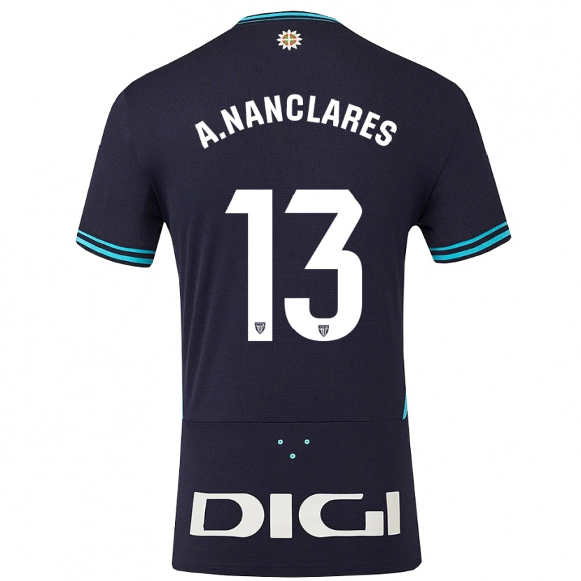 Danxen Damen Adriana Nanclares #13 Marine Himmelblau Auswärtstrikot Trikot 2025/26 T-Shirt Österreich