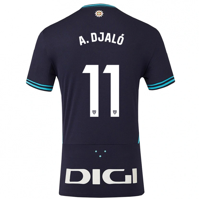 Danxen Damen Álvaro Djaló #11 Marine Himmelblau Auswärtstrikot Trikot 2025/26 T-Shirt Österreich