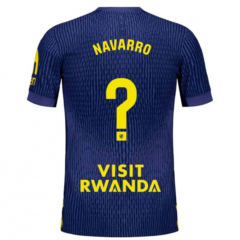 Danxen Damen Luis Navarro #0 Marine Gelb Auswärtstrikot Trikot 2025/26 T-Shirt Österreich