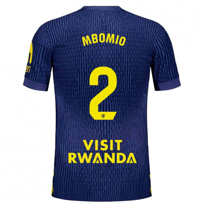 Danxen Damen Rony Mbomio #2 Marine Gelb Auswärtstrikot Trikot 2025/26 T-Shirt Österreich