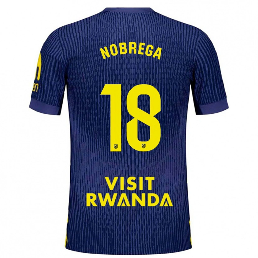 Danxen Damen Abraham Nobrega #18 Marine Gelb Auswärtstrikot Trikot 2025/26 T-Shirt Österreich