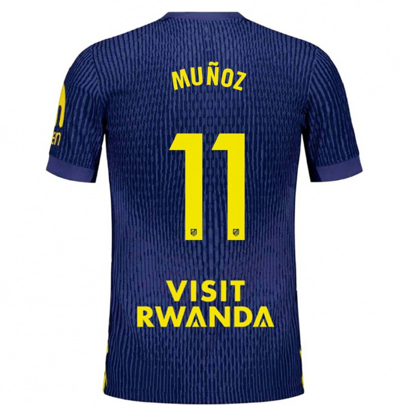 Danxen Damen Dani Muñoz #11 Marine Gelb Auswärtstrikot Trikot 2025/26 T-Shirt Österreich
