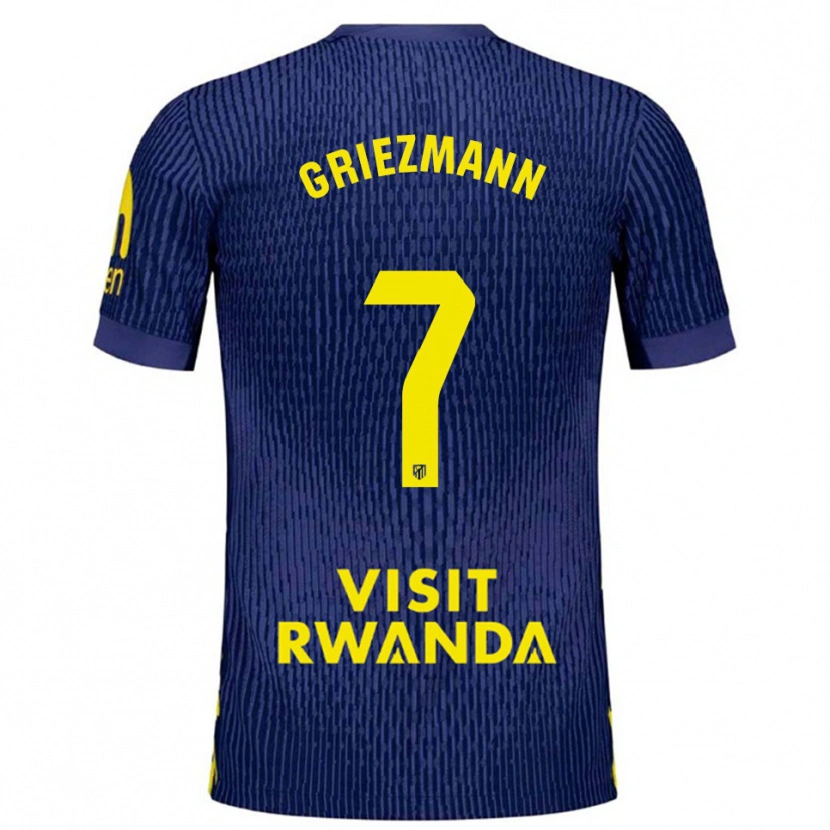 Danxen Damen Antoine Griezmann #7 Marine Gelb Auswärtstrikot Trikot 2025/26 T-Shirt Österreich