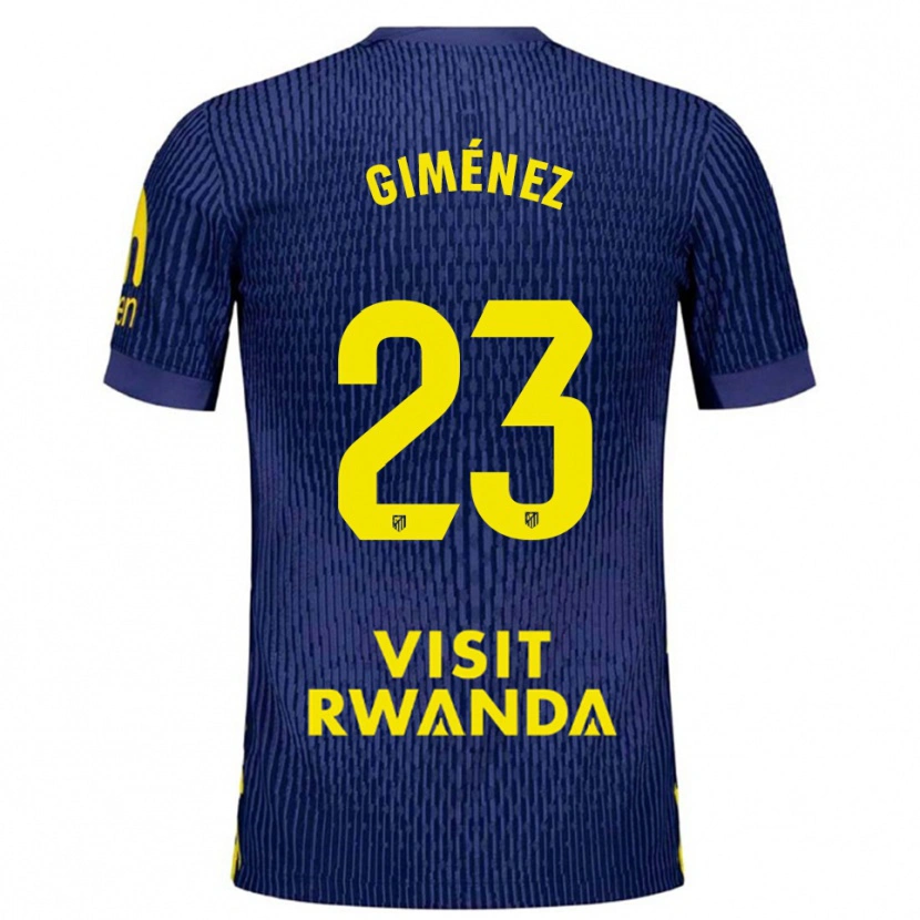 Danxen Damen Carlos Giménez #23 Marine Gelb Auswärtstrikot Trikot 2025/26 T-Shirt Österreich
