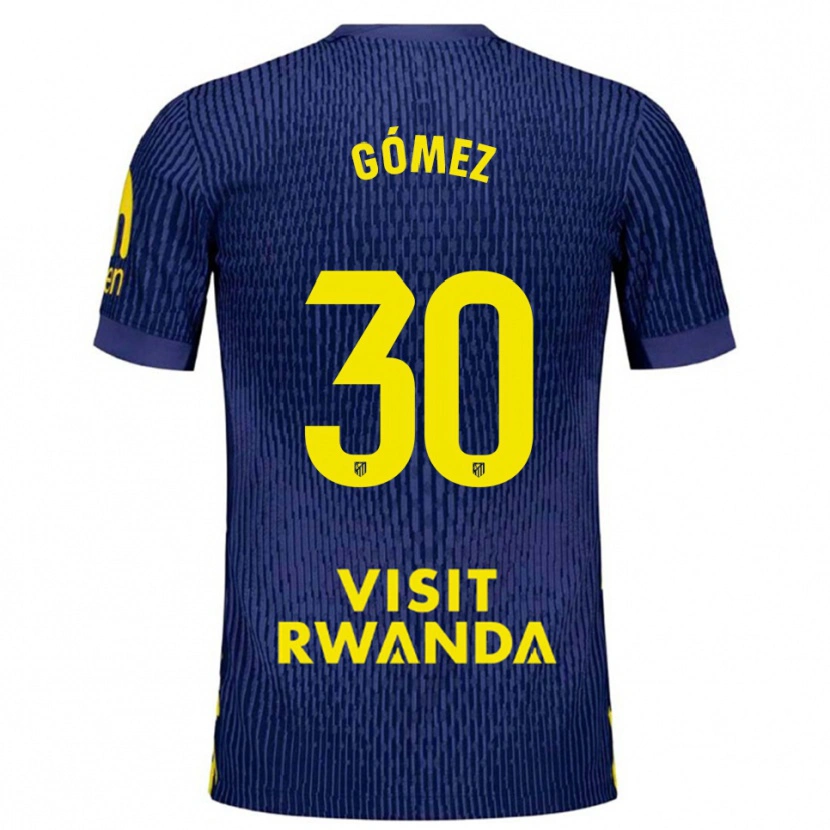Danxen Damen Rubén Gómez #30 Marine Gelb Auswärtstrikot Trikot 2025/26 T-Shirt Österreich