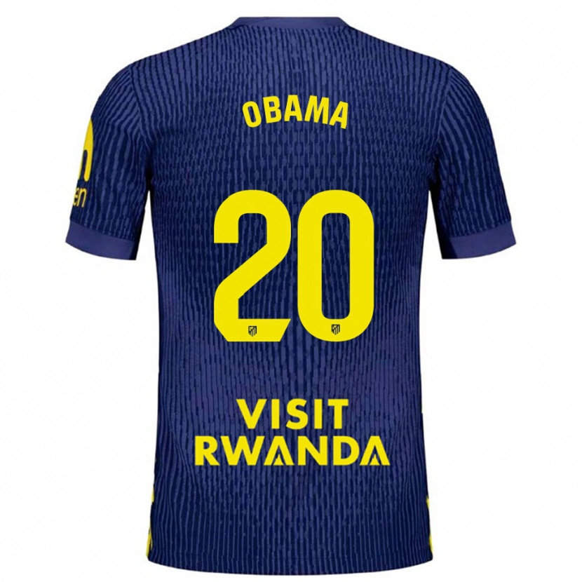 Danxen Damen Federico Obama #20 Marine Gelb Auswärtstrikot Trikot 2025/26 T-Shirt Österreich