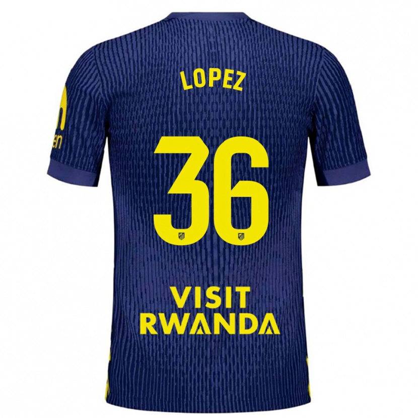 Danxen Damen David Lopez #36 Marine Gelb Auswärtstrikot Trikot 2025/26 T-Shirt Österreich