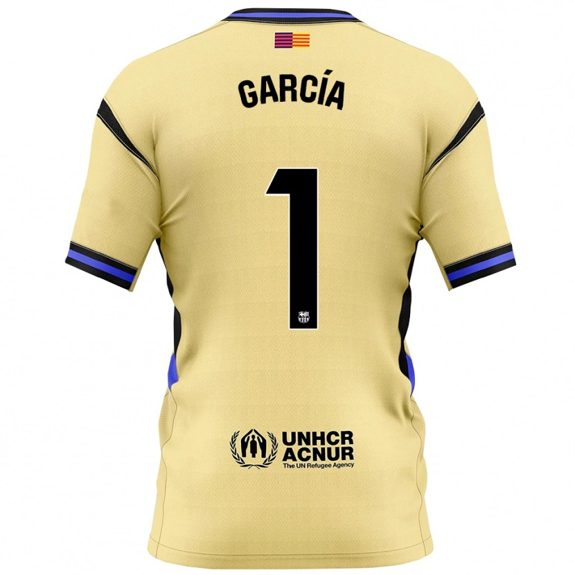 Danxen Damen Joan García #1 Gelb Schwarz Auswärtstrikot Trikot 2025/26 T-Shirt Österreich