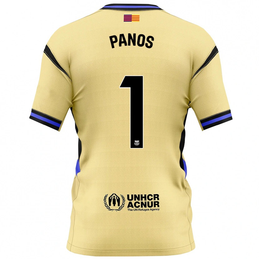Danxen Damen Sandra Panos #1 Gelb Schwarz Auswärtstrikot Trikot 2025/26 T-Shirt Österreich