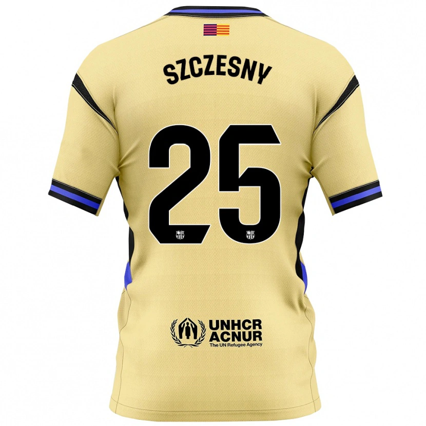 Danxen Damen Wojciech Szczesny #25 Gelb Schwarz Auswärtstrikot Trikot 2025/26 T-Shirt Österreich