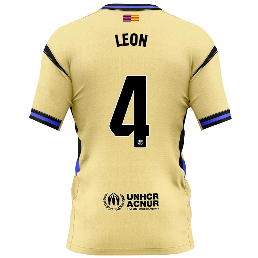 Danxen Damen Maria Pilar Leon #4 Gelb Schwarz Auswärtstrikot Trikot 2025/26 T-Shirt Österreich