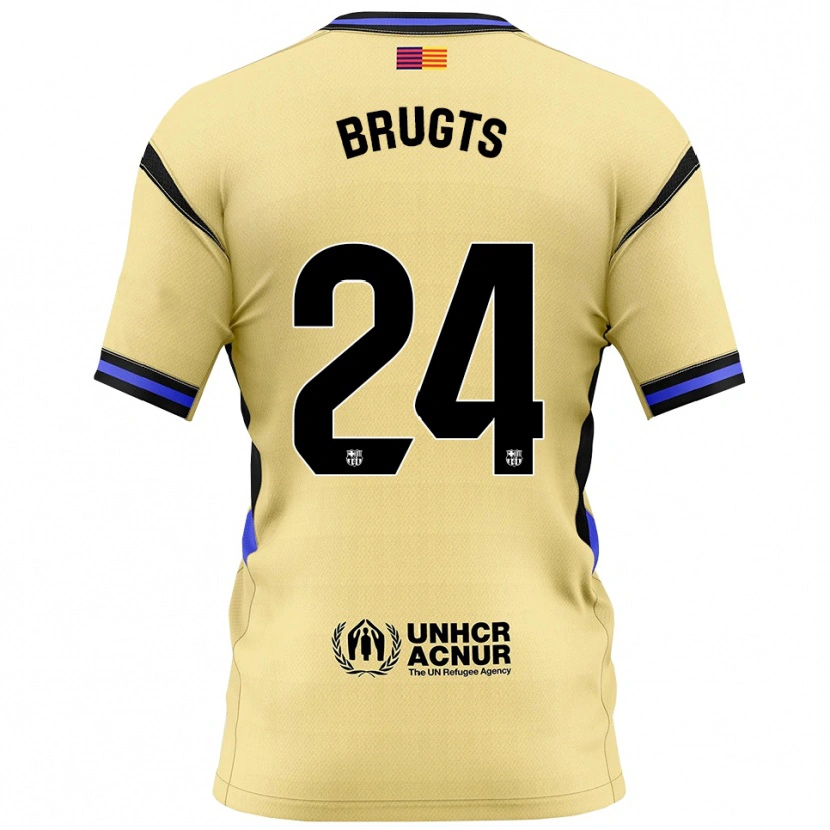 Danxen Damen Esmee Brugts #24 Gelb Schwarz Auswärtstrikot Trikot 2025/26 T-Shirt Österreich