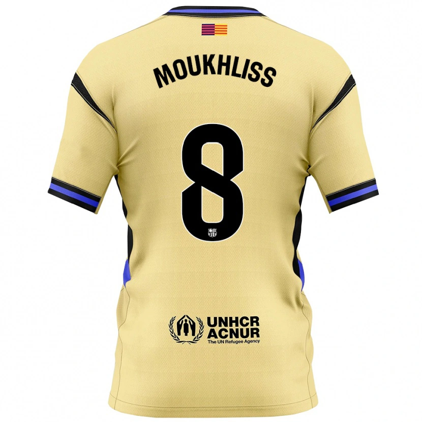 Danxen Damen Moha Moukhliss #8 Gelb Schwarz Auswärtstrikot Trikot 2025/26 T-Shirt Österreich