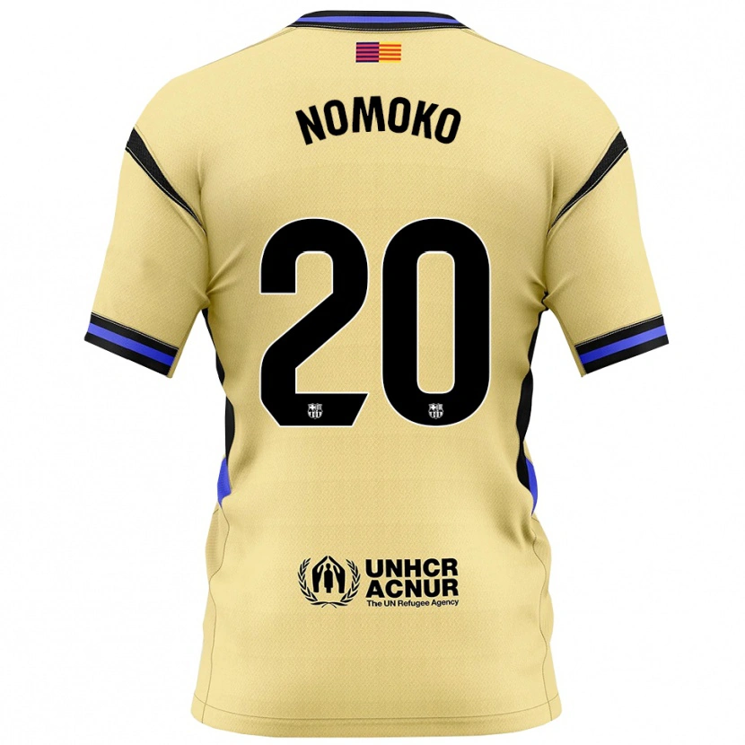 Danxen Damen Sama Nomoko #20 Gelb Schwarz Auswärtstrikot Trikot 2025/26 T-Shirt Österreich