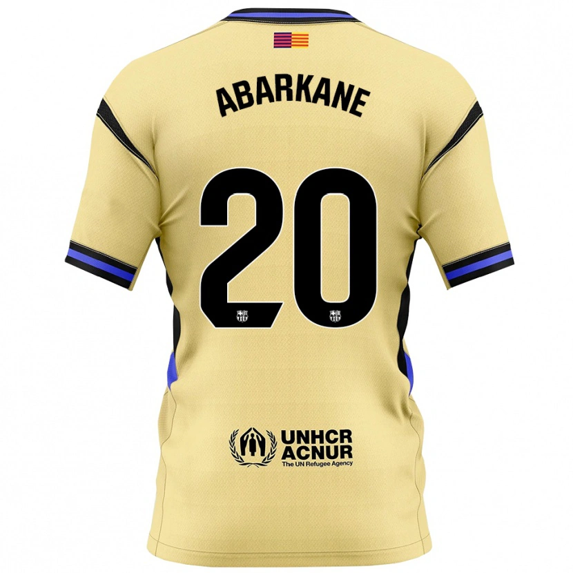 Danxen Damen Ahmed Abarkane #20 Gelb Schwarz Auswärtstrikot Trikot 2025/26 T-Shirt Österreich