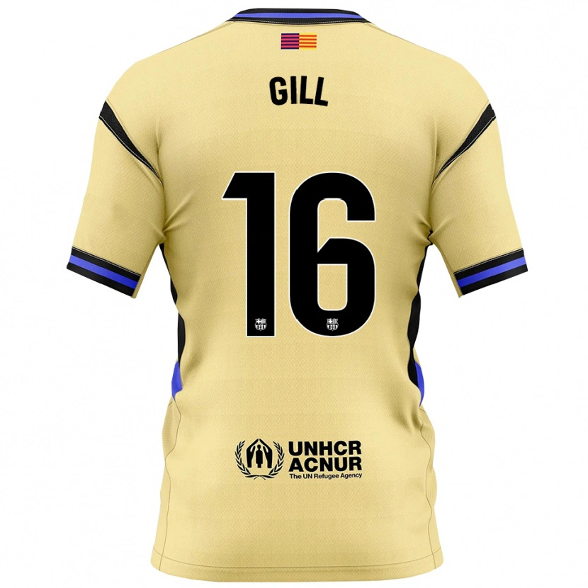 Danxen Damen Adrian Gill #16 Gelb Schwarz Auswärtstrikot Trikot 2025/26 T-Shirt Österreich