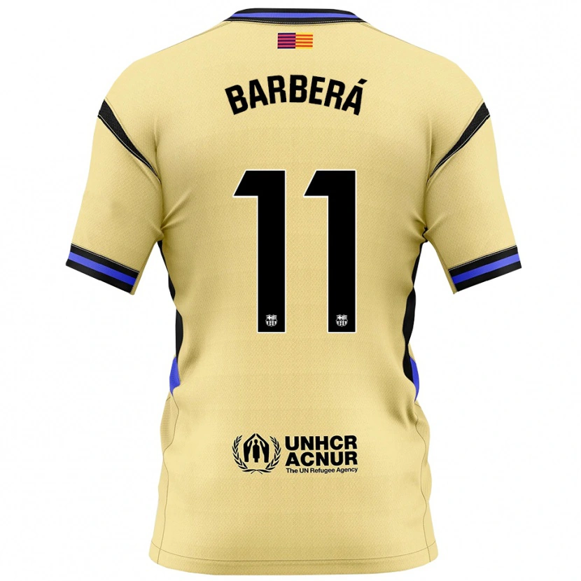 Danxen Damen Víctor Barberá #11 Gelb Schwarz Auswärtstrikot Trikot 2025/26 T-Shirt Österreich