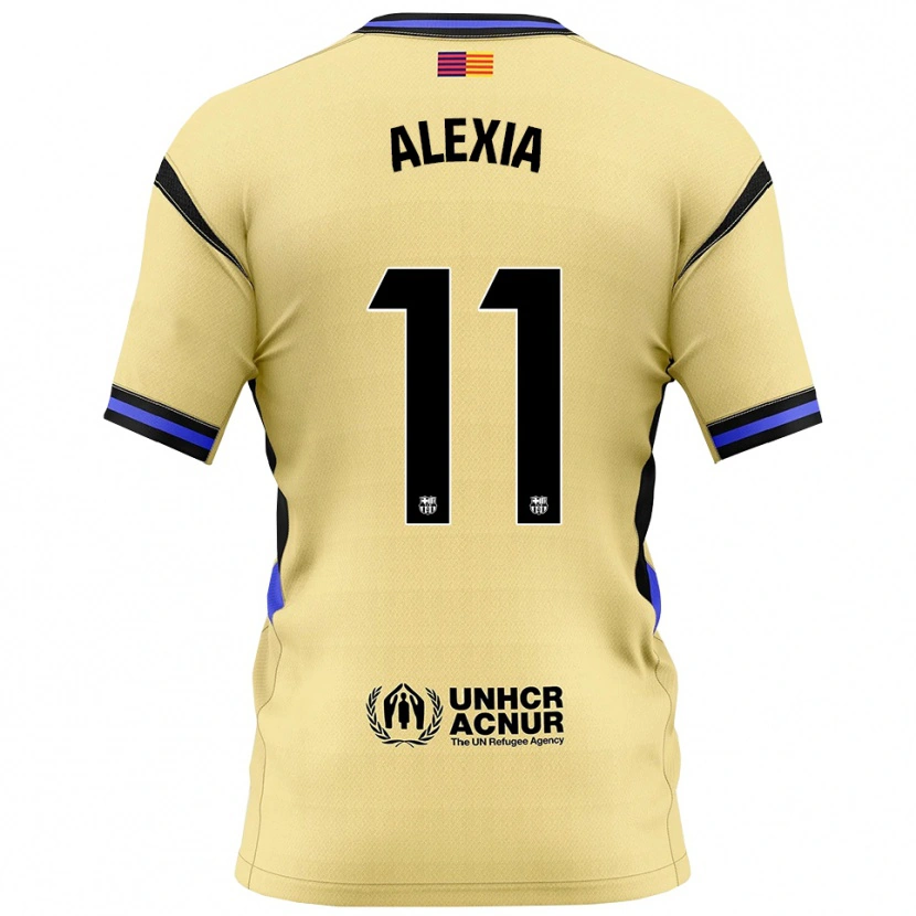 Danxen Damen Alexia Putellas #11 Gelb Schwarz Auswärtstrikot Trikot 2025/26 T-Shirt Österreich