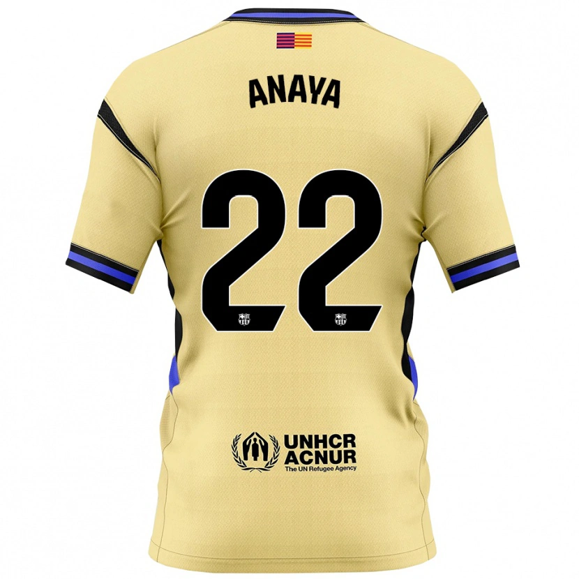 Danxen Damen Joan Anaya #22 Gelb Schwarz Auswärtstrikot Trikot 2025/26 T-Shirt Österreich