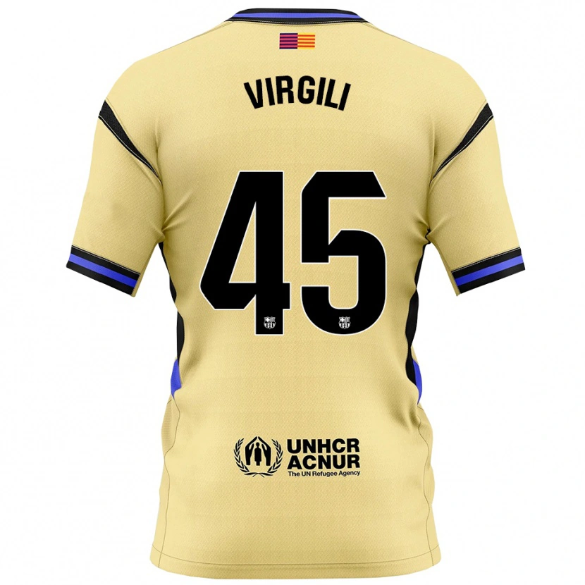 Danxen Damen Jan Virgili #45 Gelb Schwarz Auswärtstrikot Trikot 2025/26 T-Shirt Österreich