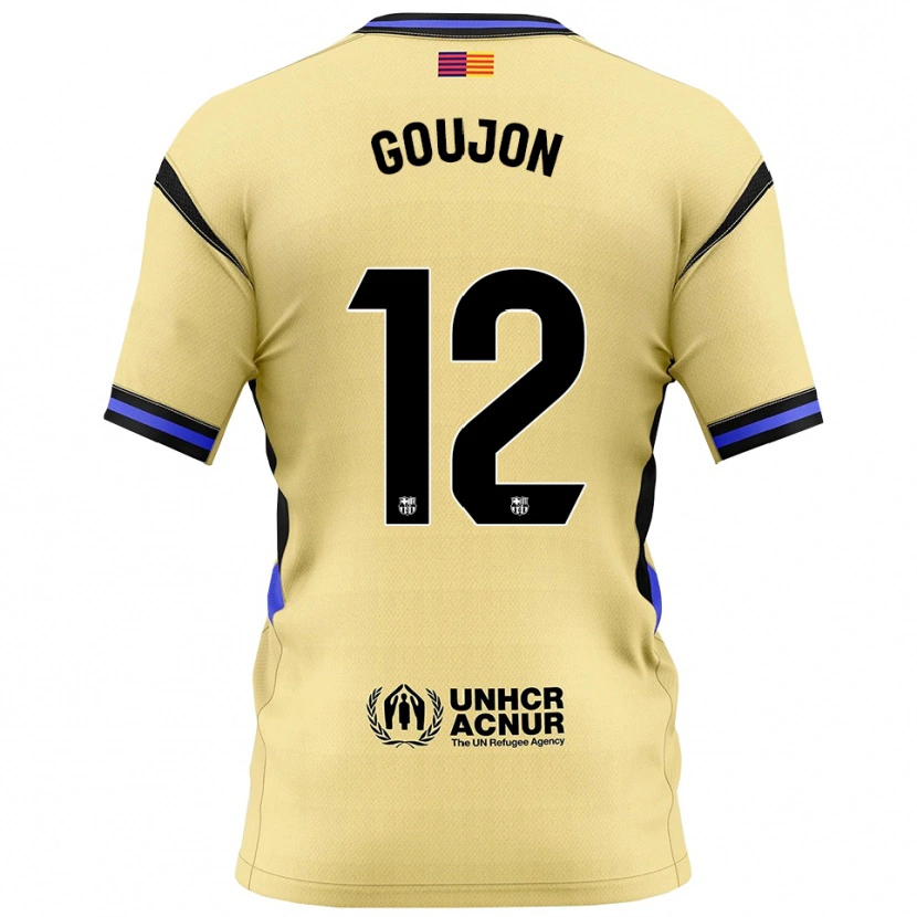 Danxen Damen Iker Goujon #12 Gelb Schwarz Auswärtstrikot Trikot 2025/26 T-Shirt Österreich