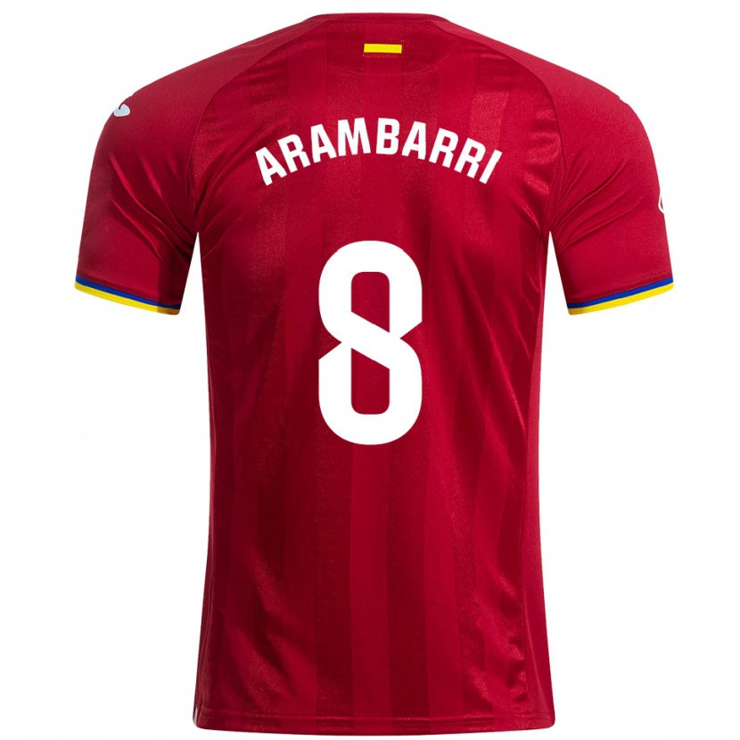 Danxen Damen Mauro Arambarri #8 Rot Gelb Blau Auswärtstrikot Trikot 2025/26 T-Shirt Österreich