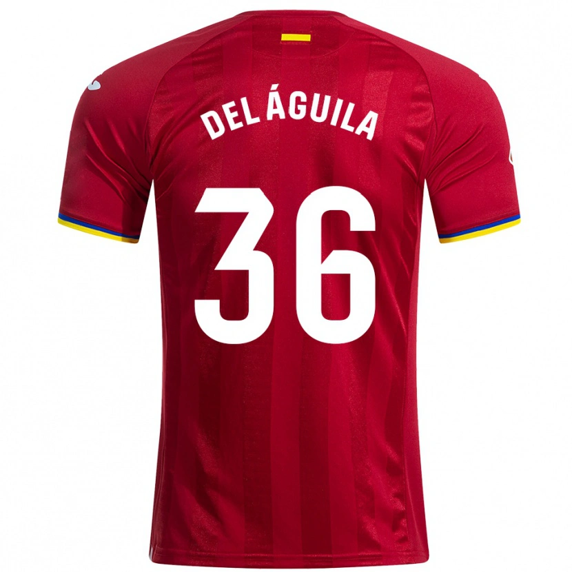 Danxen Damen Ángel Del Águila #36 Rot Gelb Blau Auswärtstrikot Trikot 2025/26 T-Shirt Österreich