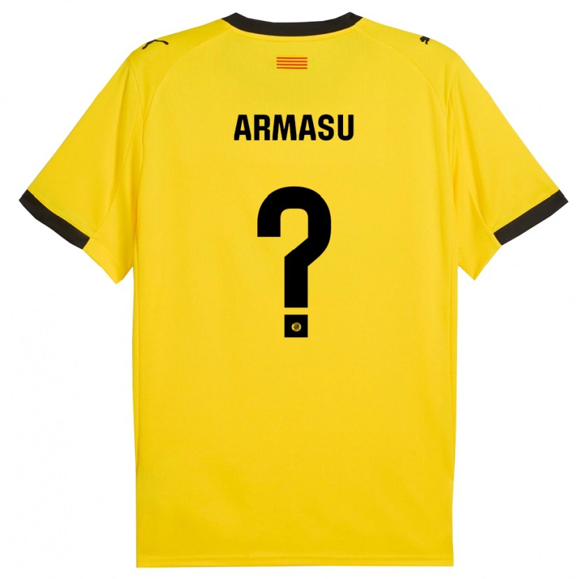 Danxen Damen Daniel Armașu #0 Gelb Schwarz Auswärtstrikot Trikot 2025/26 T-Shirt Österreich