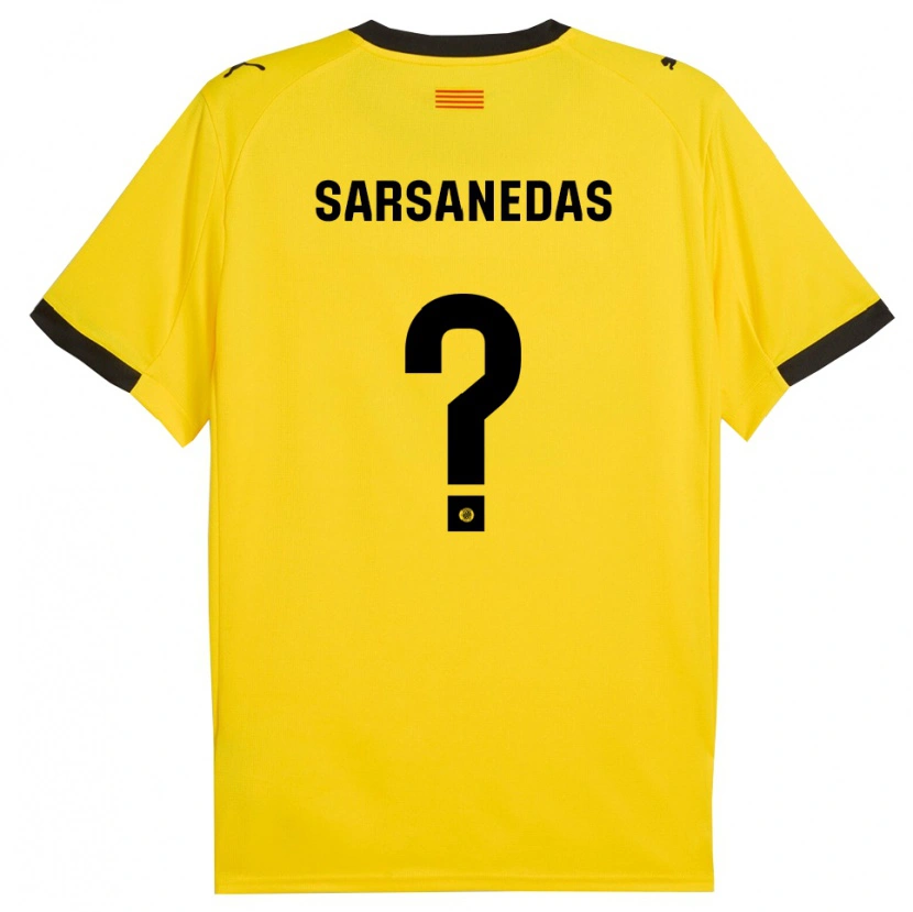 Danxen Damen Joao Sarsanedas #0 Gelb Schwarz Auswärtstrikot Trikot 2025/26 T-Shirt Österreich