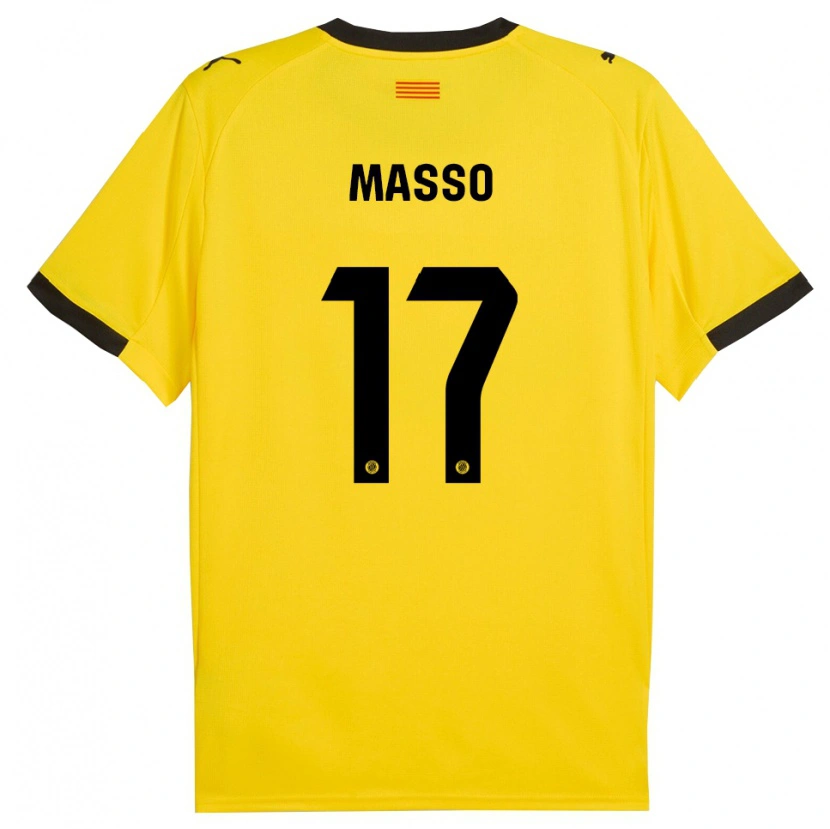 Danxen Damen Ainoa Massó #17 Gelb Schwarz Auswärtstrikot Trikot 2025/26 T-Shirt Österreich