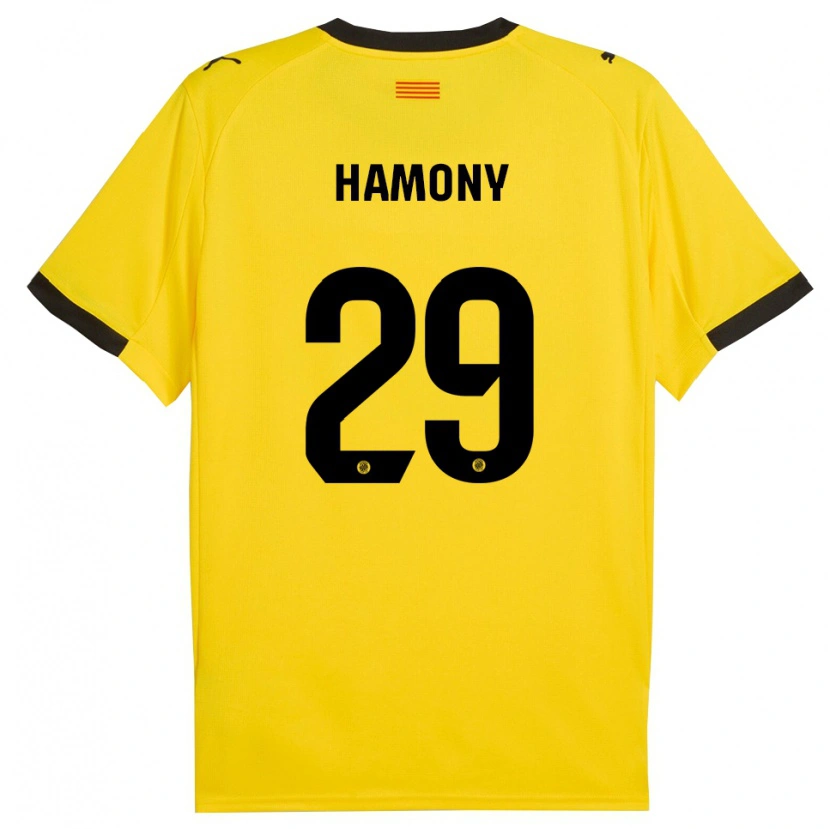 Danxen Damen Mohammed Hamony #29 Gelb Schwarz Auswärtstrikot Trikot 2025/26 T-Shirt Österreich