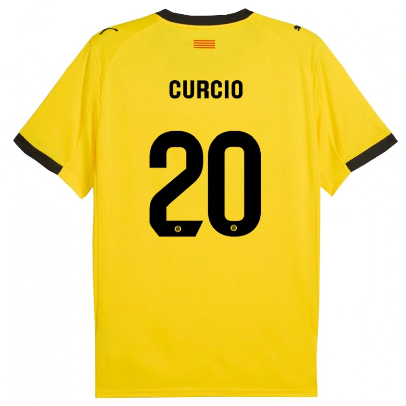 Danxen Damen Daniel Curcio #20 Gelb Schwarz Auswärtstrikot Trikot 2025/26 T-Shirt Österreich