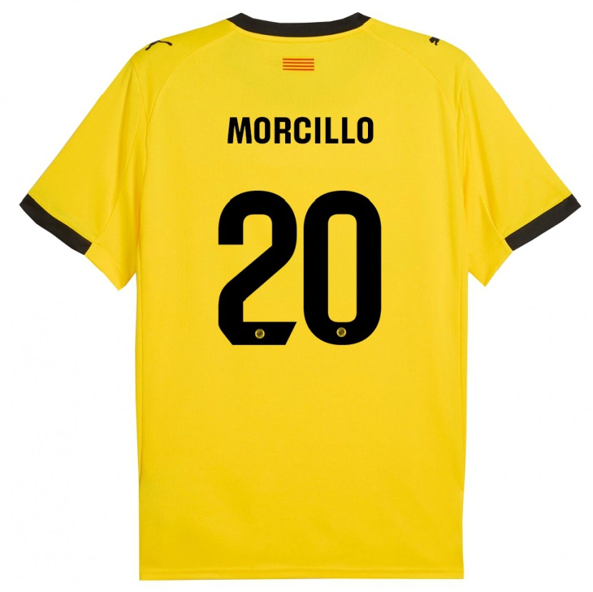 Danxen Damen Luis Morcillo #20 Gelb Schwarz Auswärtstrikot Trikot 2025/26 T-Shirt Österreich