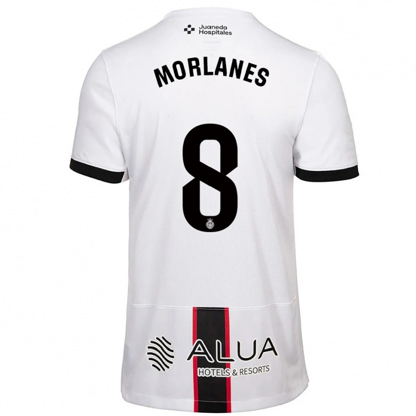 Danxen Damen Manu Morlanes #8 Weiß Schwarz Auswärtstrikot Trikot 2025/26 T-Shirt Österreich