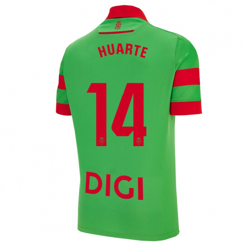 Danxen Damen Xabi Huarte #14 Grün Rot Auswärtstrikot Trikot 2025/26 T-Shirt Österreich