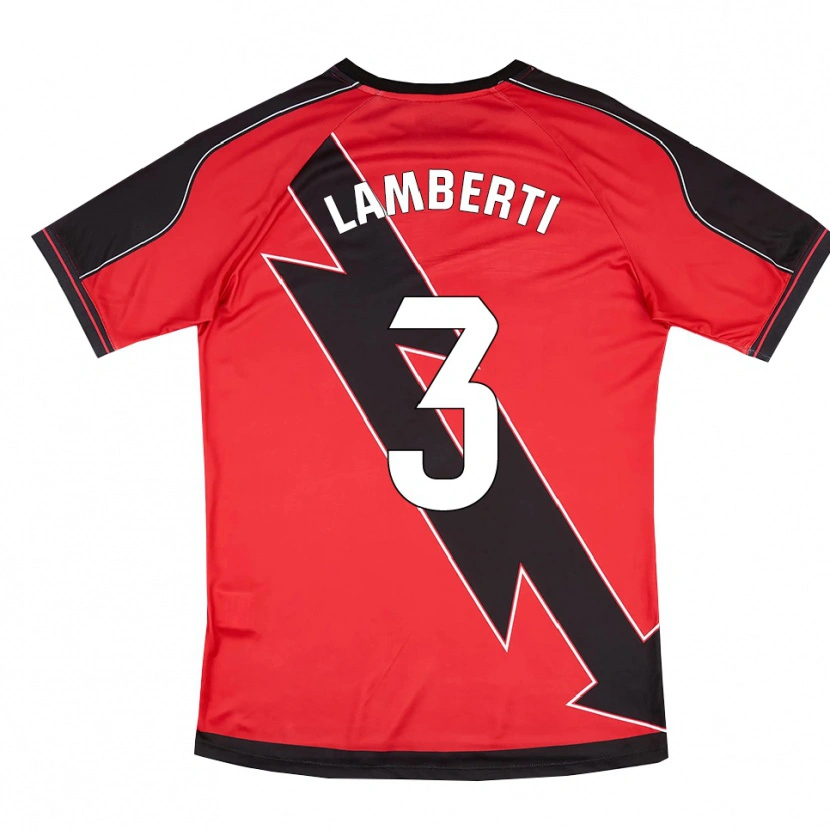 Danxen Damen Luca Lamberti #3 Rot Schwarz Auswärtstrikot Trikot 2025/26 T-Shirt Österreich