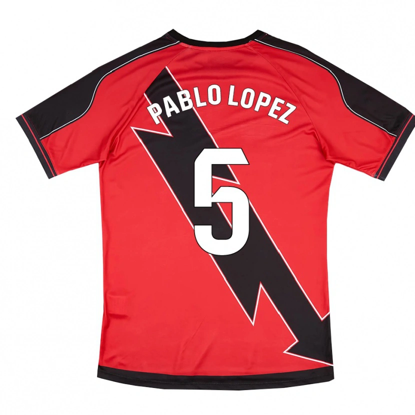 Danxen Damen Pablo López #5 Rot Schwarz Auswärtstrikot Trikot 2025/26 T-Shirt Österreich