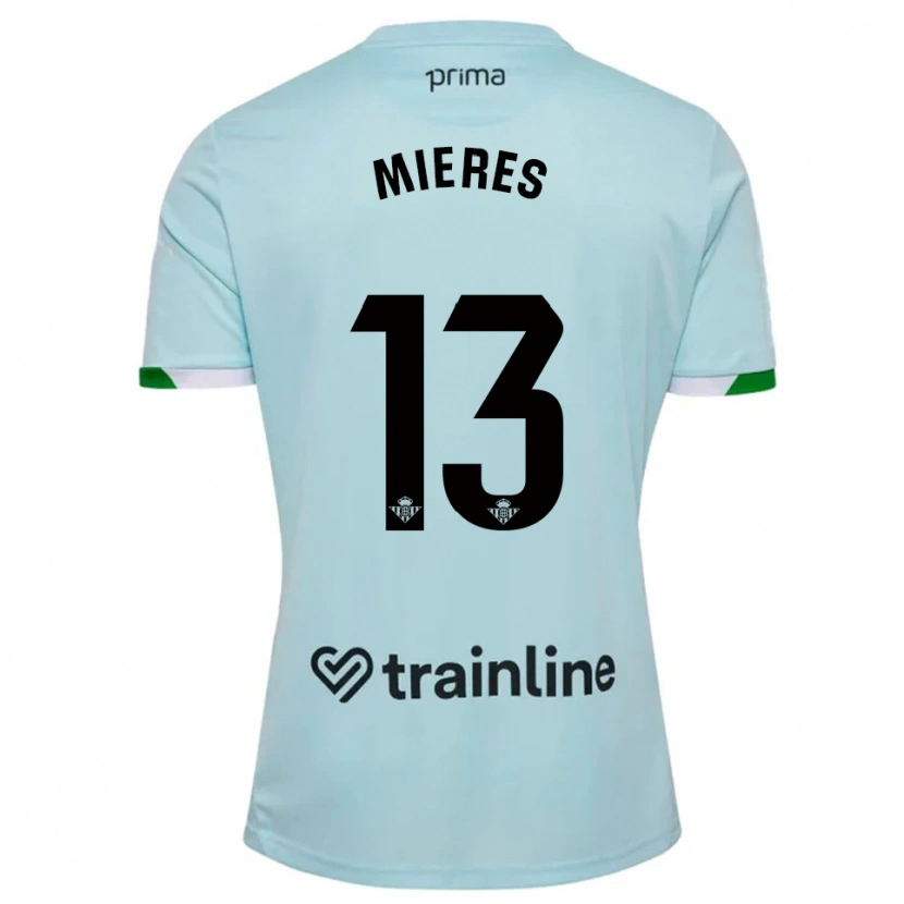 Danxen Damen Malena Mieres García #13 Himmelblau Grün Auswärtstrikot Trikot 2025/26 T-Shirt Österreich