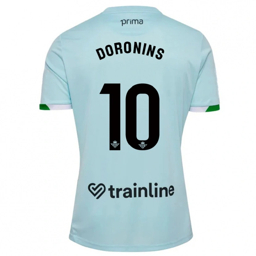 Danxen Damen Nikita Doronins #10 Himmelblau Grün Auswärtstrikot Trikot 2025/26 T-Shirt Österreich