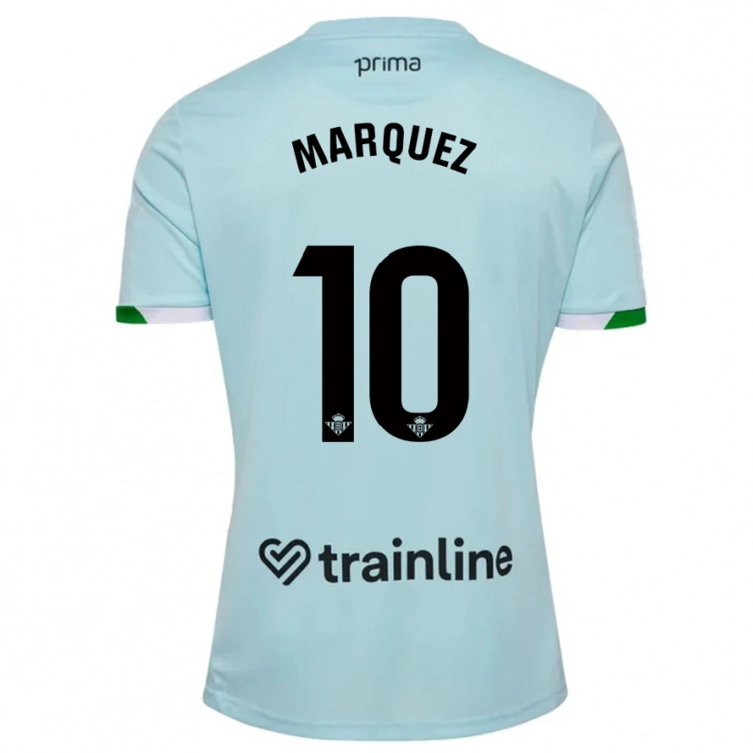 Danxen Damen Rosa Márquez #10 Himmelblau Grün Auswärtstrikot Trikot 2025/26 T-Shirt Österreich