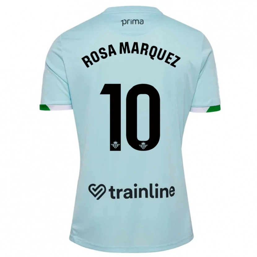 Danxen Damen Rosa Márquez Baena #10 Himmelblau Grün Auswärtstrikot Trikot 2025/26 T-Shirt Österreich