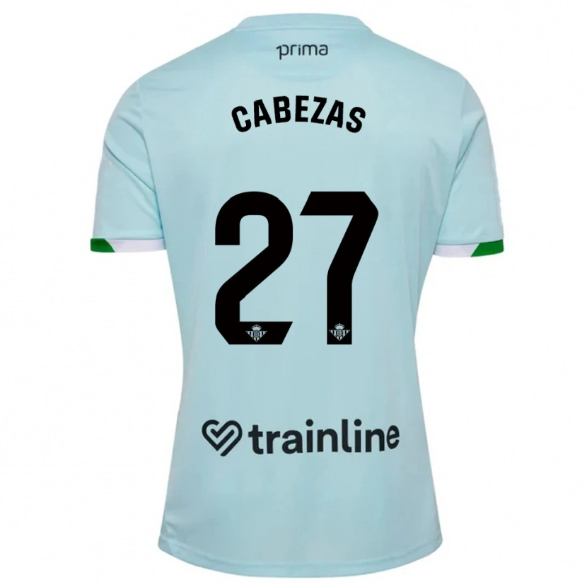 Danxen Damen Ángela Cabezas #27 Himmelblau Grün Auswärtstrikot Trikot 2025/26 T-Shirt Österreich