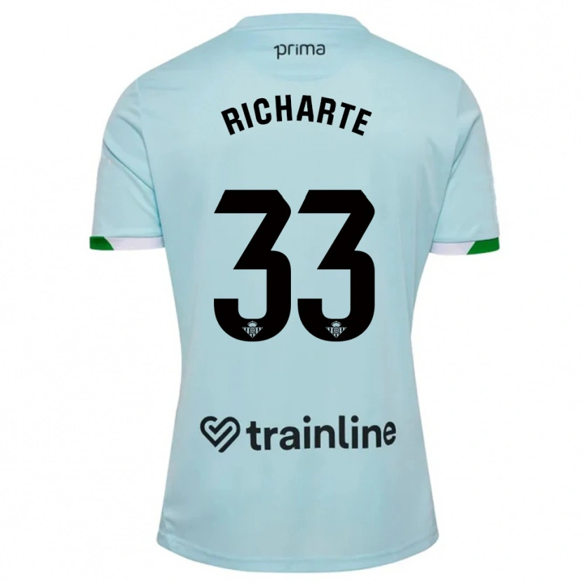 Danxen Damen Rubén Richarte #33 Himmelblau Grün Auswärtstrikot Trikot 2025/26 T-Shirt Österreich